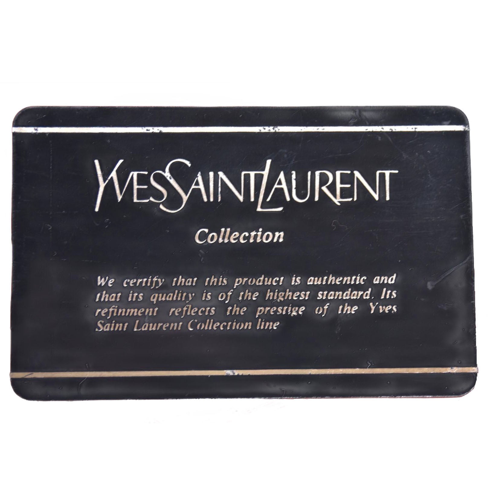 $980 YVES SAINT LAURENT Calfskin Cutout Y Monogram Flap Shoulder Bag Terracotta CONSIGNMENT 10021247