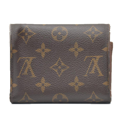 Louis Vuitton Monogram Portefeuille Victorine Trifold Wallet Brown