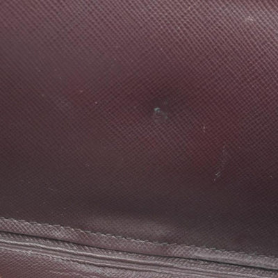 LOUIS VUITTON 2002 Mini Monogram Porte Tresor International Wallet Cherry CA0072