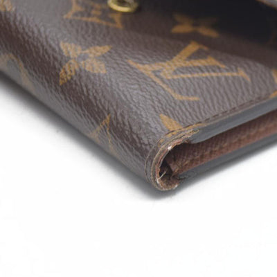 Louis Vuitton Monogram Portefeuille Victorine Trifold Wallet Brown