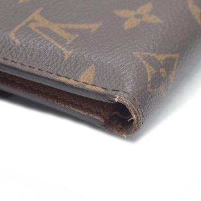 Louis Vuitton Monogram Portefeuille Victorine Trifold Wallet Brown