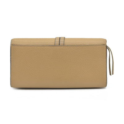 $495 Chloe Alphabet Leather Bifold Long Wallet
