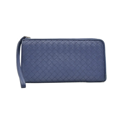 $1050 Bottega Veneta L Shaped Wristlet Intrecciato Long Wallet