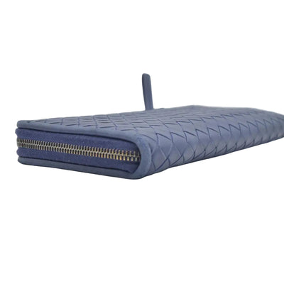 $1050 Bottega Veneta L Shaped Wristlet Intrecciato Long Wallet