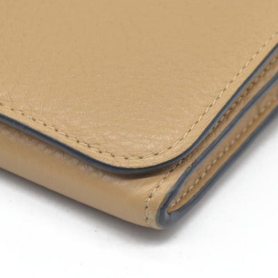 $495 Chloe Alphabet Leather Bifold Long Wallet