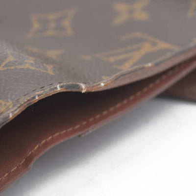 Louis Vuitton Monogram Portefeuille Victorine Trifold Wallet Brown