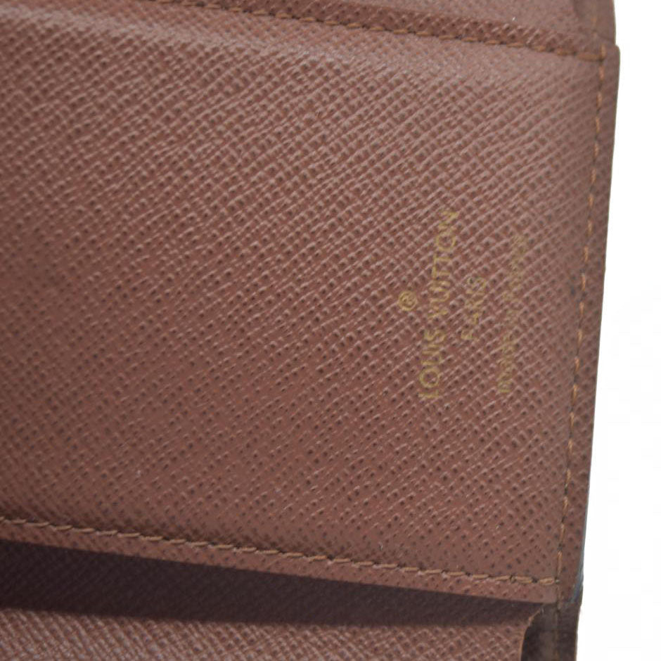 Louis Vuitton Monogram Portefeuille Victorine Trifold Wallet Brown