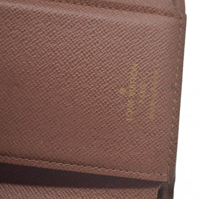 Louis Vuitton Monogram Portefeuille Victorine Trifold Wallet Brown