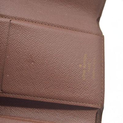 Louis Vuitton Monogram Portefeuille Victorine Trifold Wallet Brown