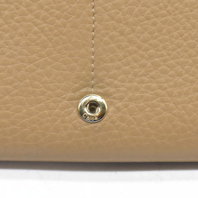 $495 Chloe Alphabet Leather Bifold Long Wallet