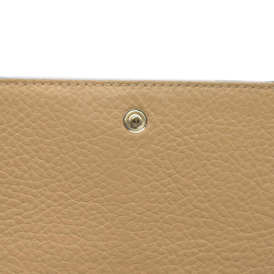 $495 Chloe Alphabet Leather Bifold Long Wallet