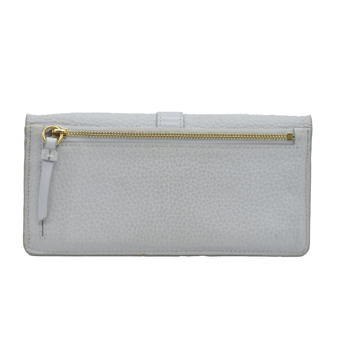 $495 Chloe Aby Padlock Leather Bifold Long Wallet