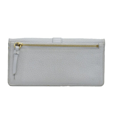 $495 Chloe Aby Padlock Leather Bifold Long Wallet