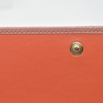 $650 Gucci pink original gg canvas continental bow wallet
