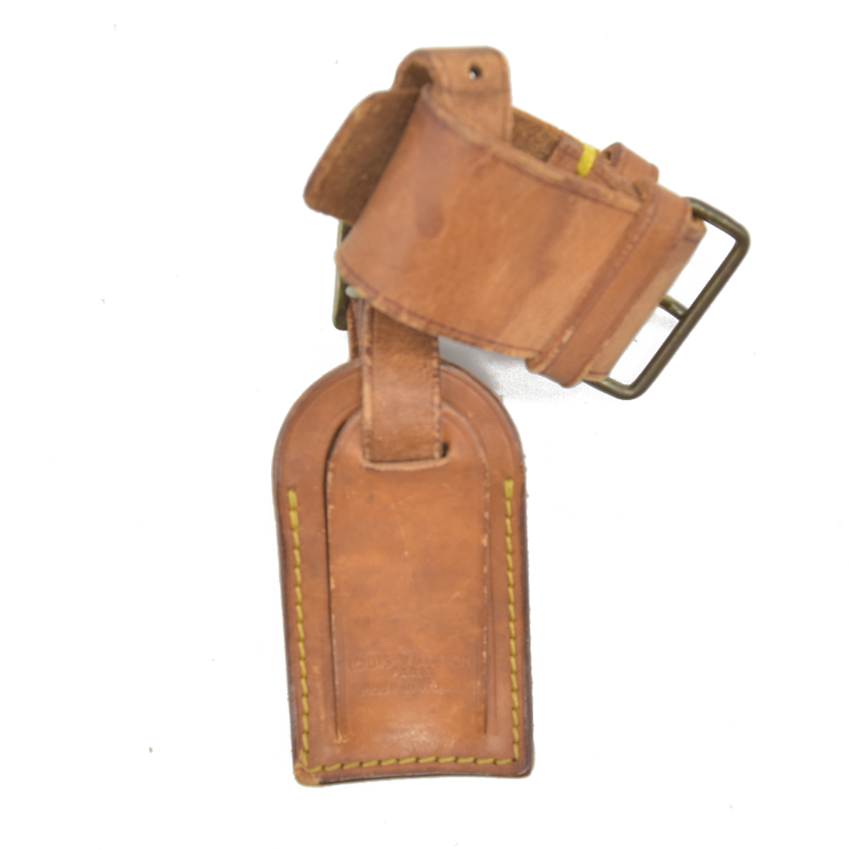 Louis Vuitton Vachetta Luggage Tag and Handle Strap Set SMALL 13