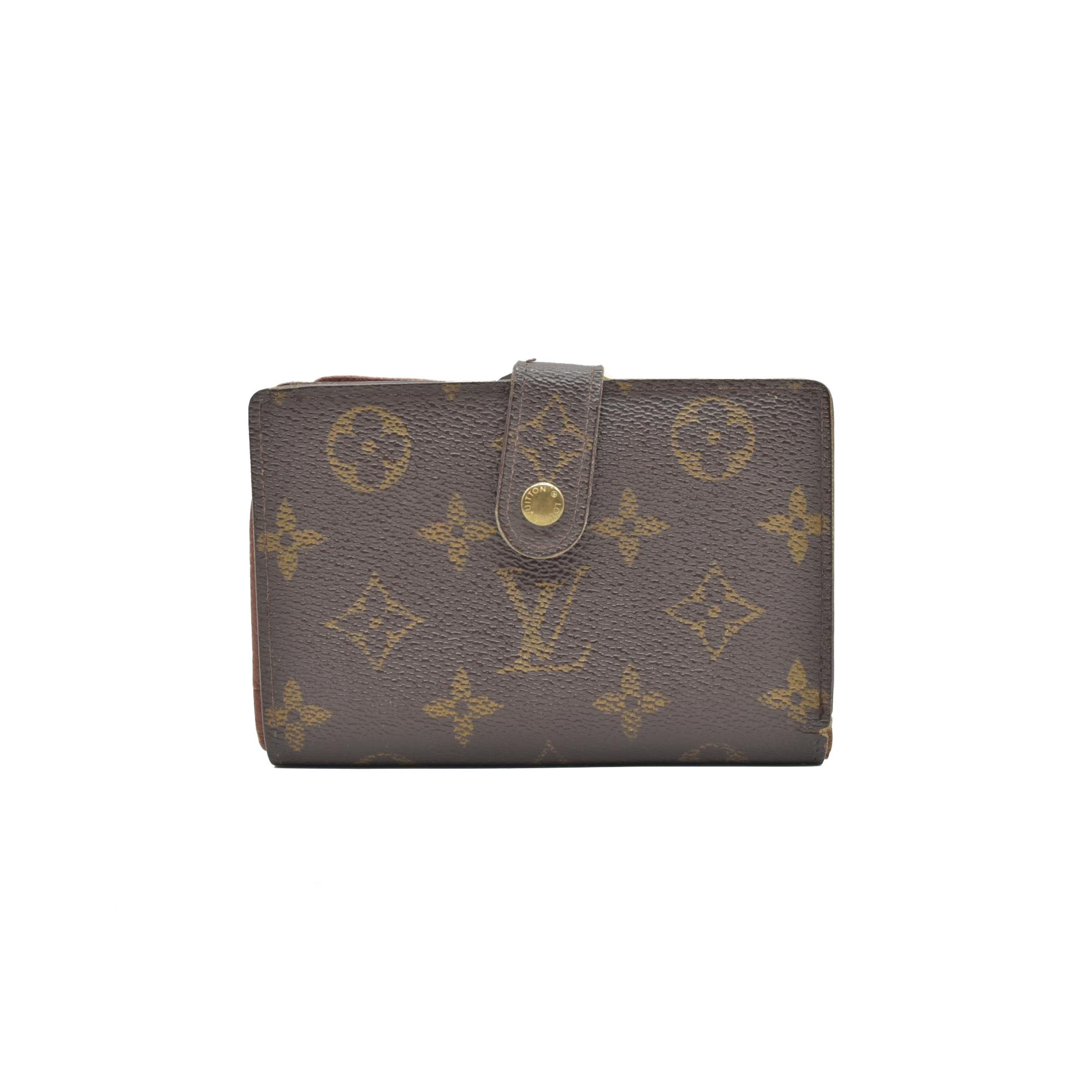$750 2000 Louis Vuitton Monogram French Purse Wallet  TH1010