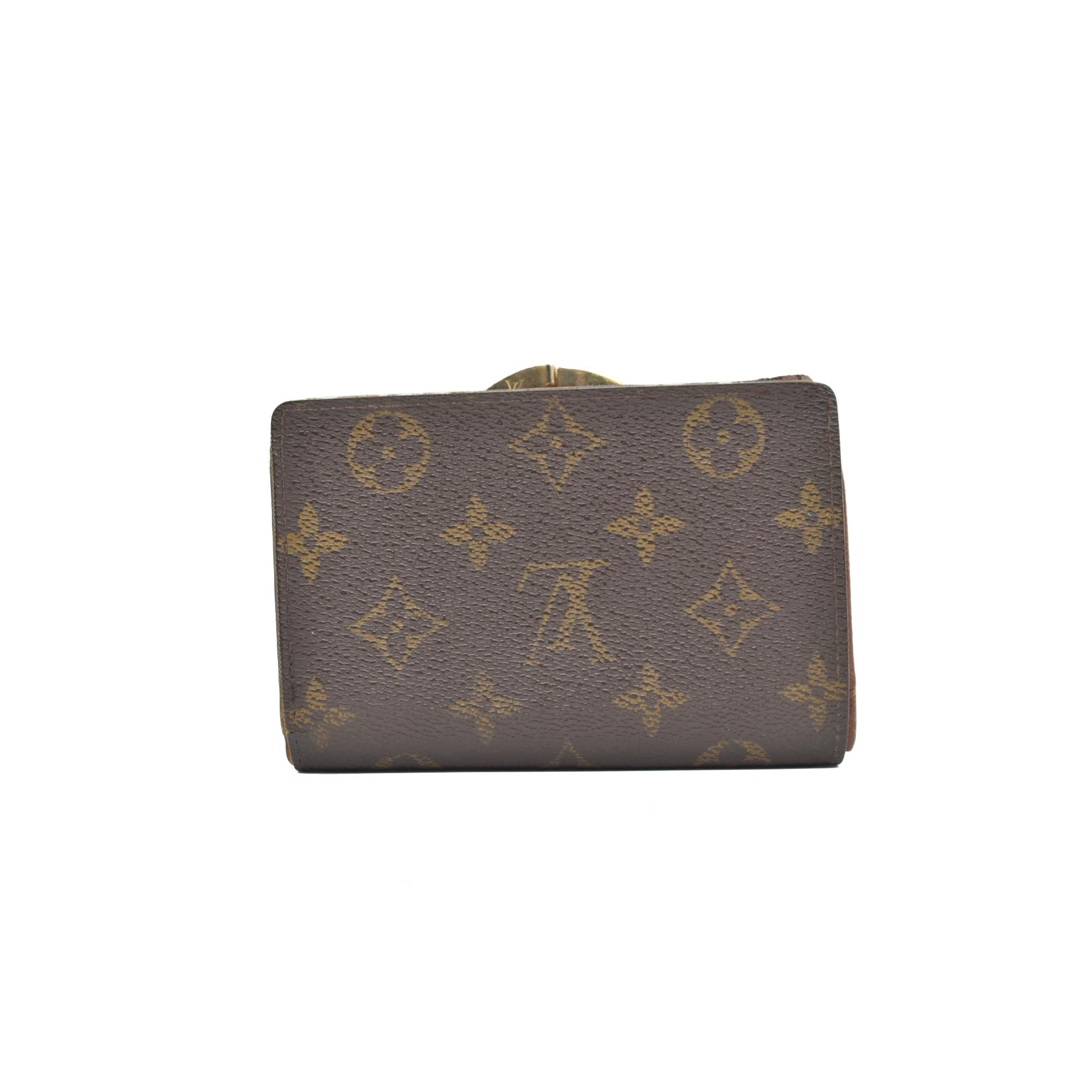 $750 2000 Louis Vuitton Monogram French Purse Wallet  TH1010