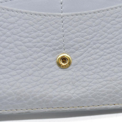 $495 Chloe Aby Padlock Leather Bifold Long Wallet