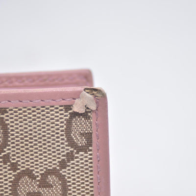 Gucci Gucci Beige/Brown GG Canvas And Leather Interlocking G Long Wallet CONSIGNMENT