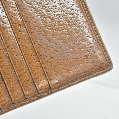 Gucci Gucci Beige/Brown GG Canvas Nailhead Compact Wallet