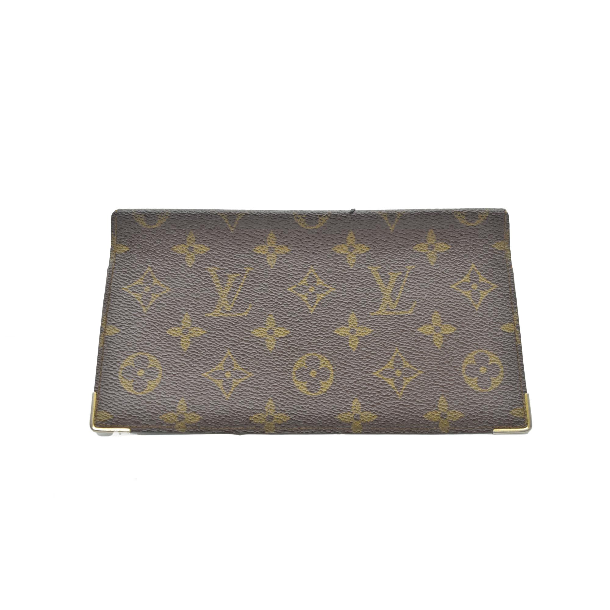 $720 1983 Vintage Louis Vuitton Monogram Long Bifold Wallet Brown 834
