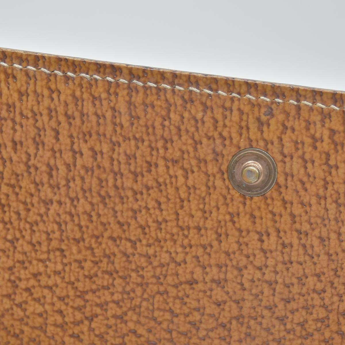 Gucci Gucci Beige/Brown GG Canvas Nailhead Compact Wallet