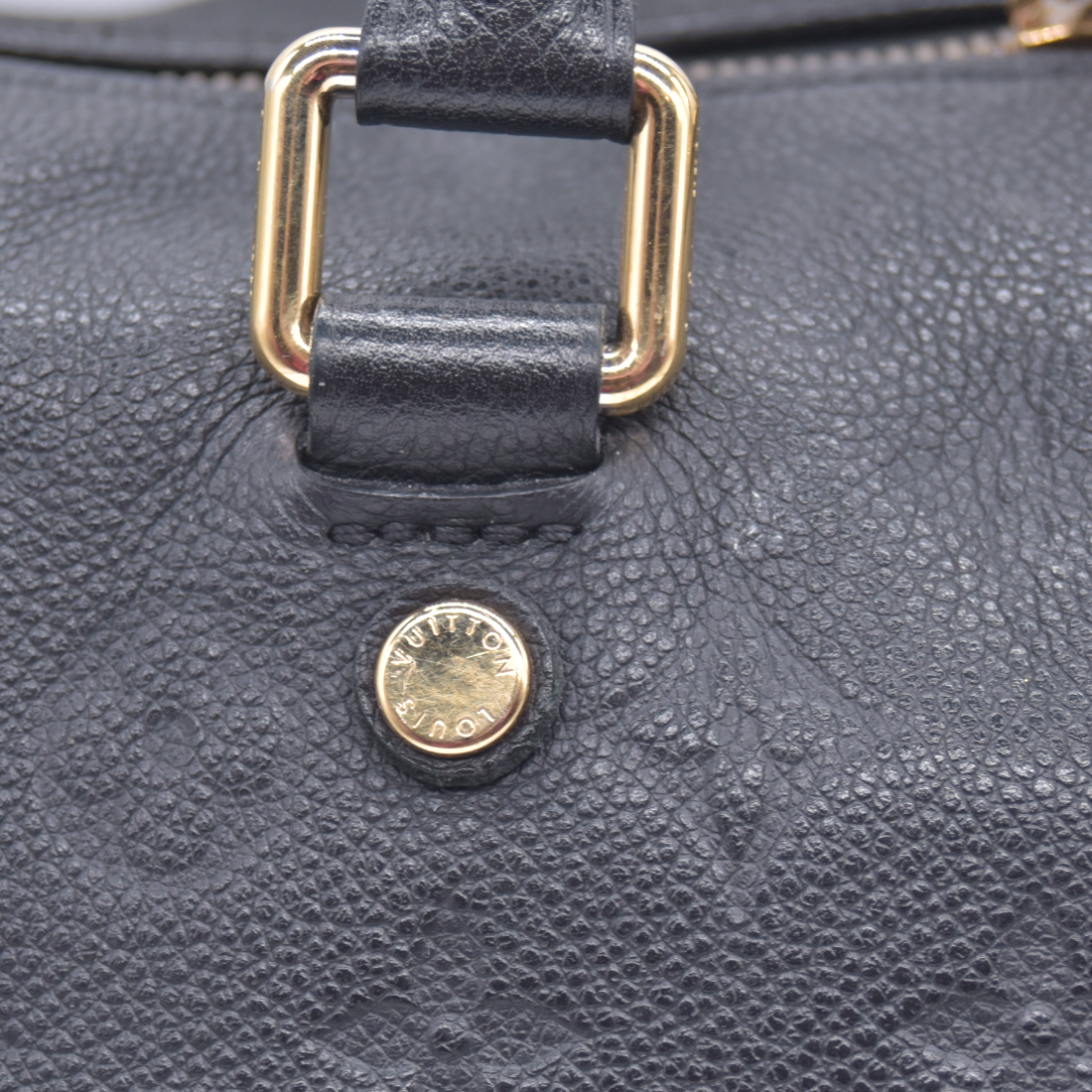$3050 2014 Louis Vuitton Empreinte Speedy Bandouliere 30 Black 10021270 AH1174