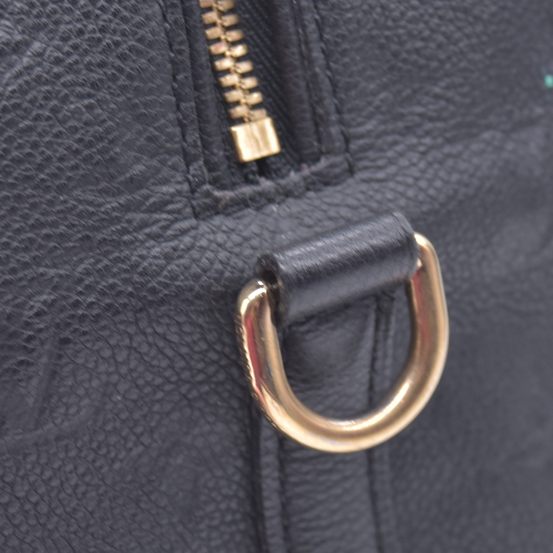 $3050 2014 Louis Vuitton Empreinte Speedy Bandouliere 30 Black 10021270 AH1174
