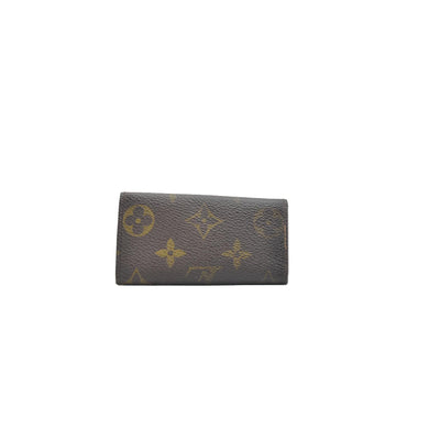 $345 Louis Vuitton Monogram Multicles 4 Ring Key Case Brown FL0092
