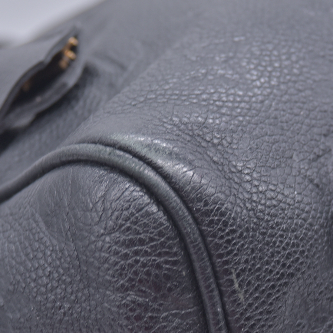 $3050 2014 Louis Vuitton Empreinte Speedy Bandouliere 30 Black 10021270 AH1174