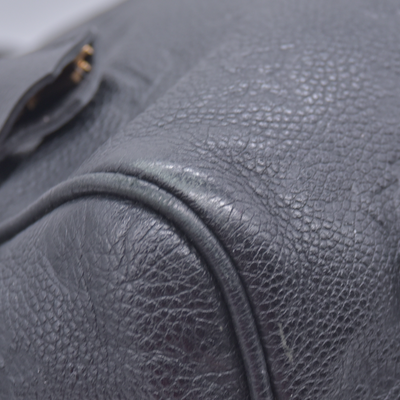 $3050 2014 Louis Vuitton Empreinte Speedy Bandouliere 30 Black 10021270 AH1174