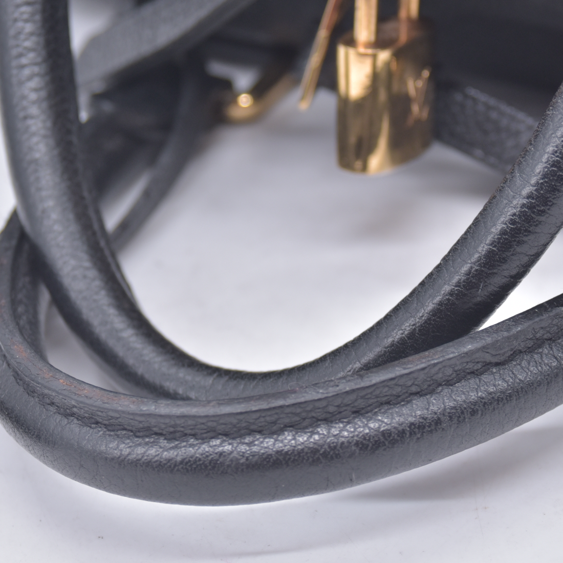 $3050 2014 Louis Vuitton Empreinte Speedy Bandouliere 30 Black 10021270 AH1174