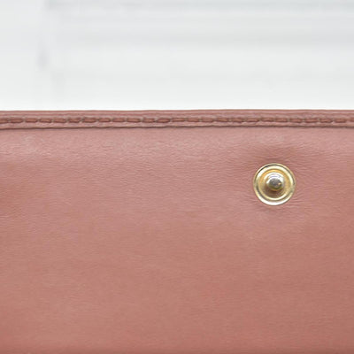 Gucci Gucci Pink Microguccissima Leather Continental Wallet on Chain CONSIGNMENT