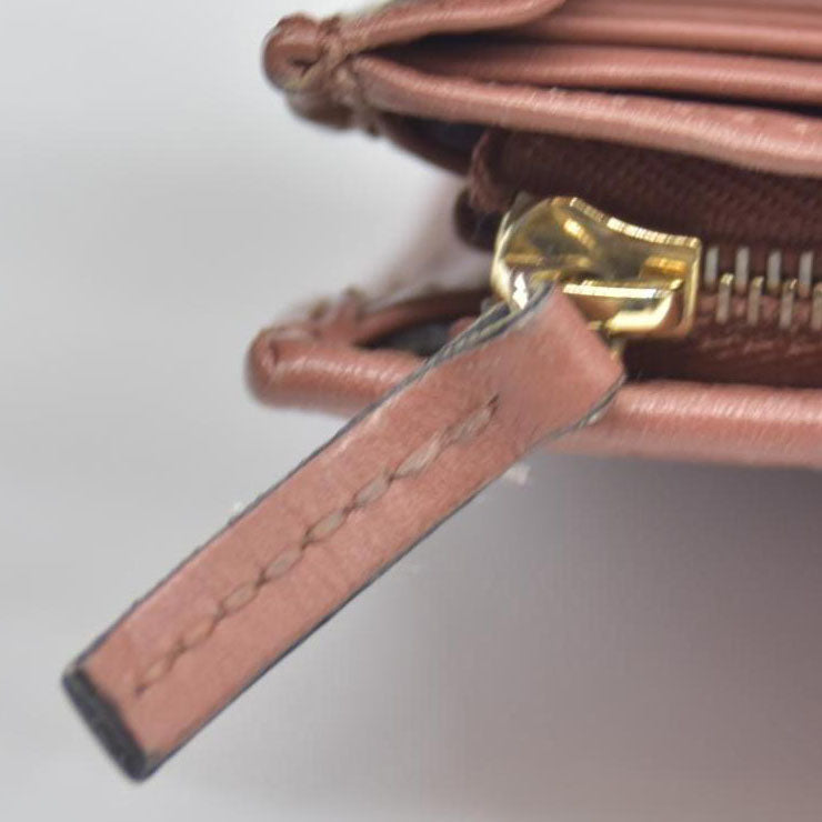 Gucci Gucci Pink Microguccissima Leather Continental Wallet on Chain CONSIGNMENT