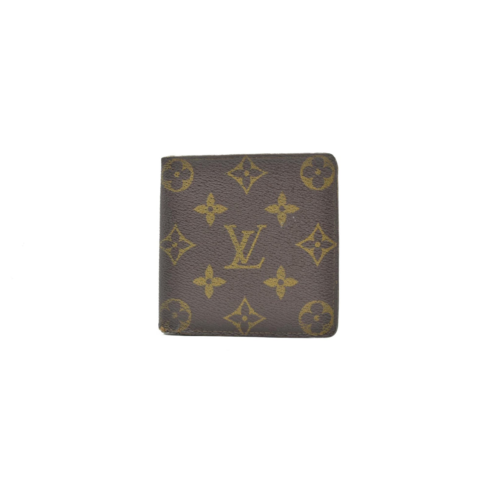$515 1980s WELL WORN Louis Vuitton Monogram Marco Wallet