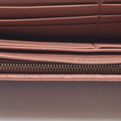Gucci Gucci Pink Microguccissima Leather Continental Wallet on Chain CONSIGNMENT