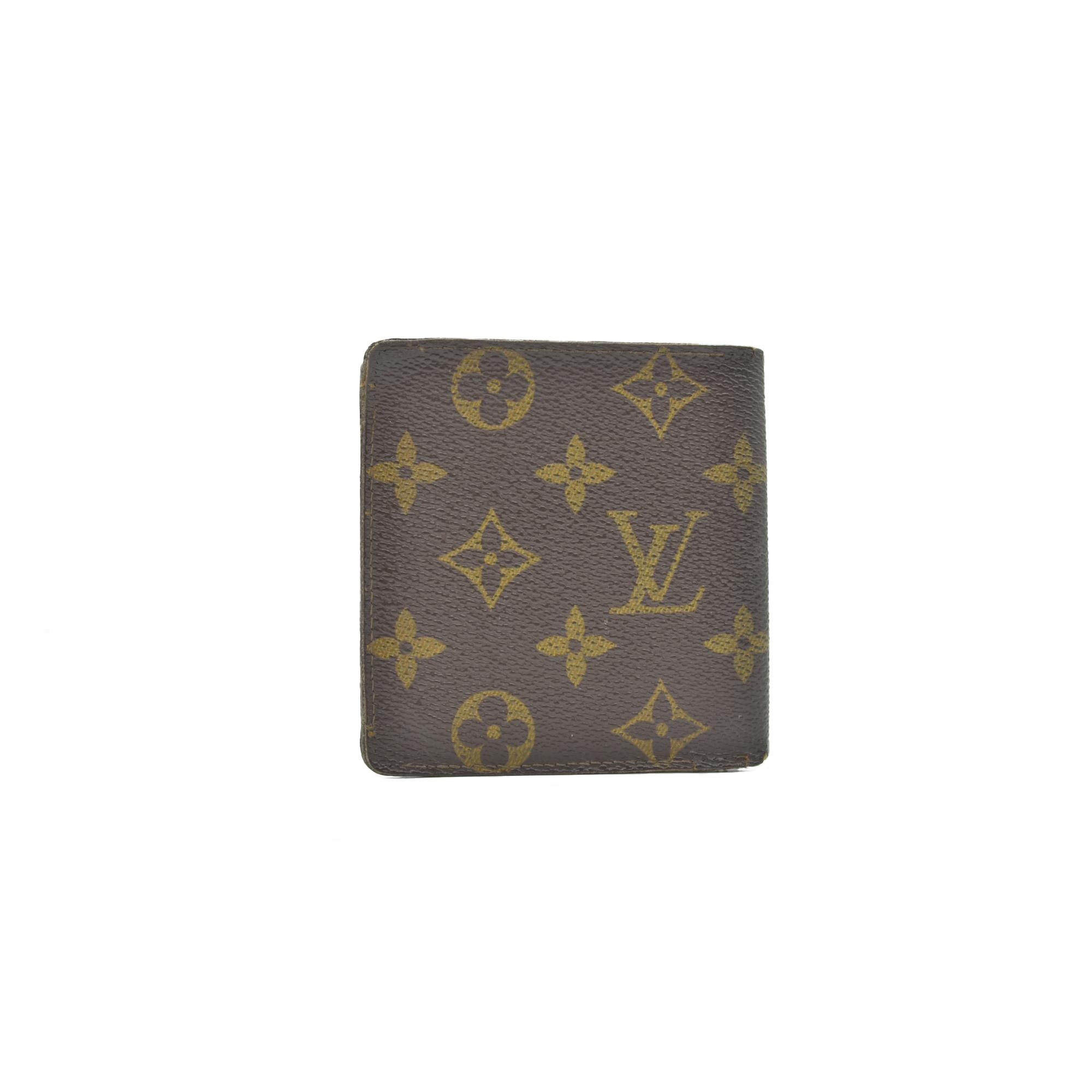 $515 1980s WELL WORN Louis Vuitton Monogram Marco Wallet