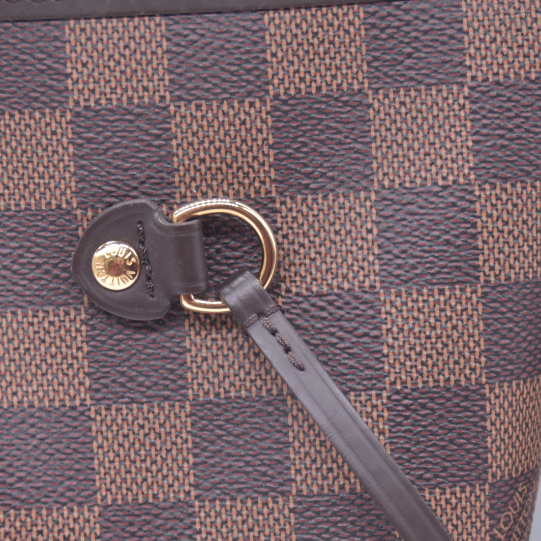 $2310 USA 2019 Louis Vuitton Damier Ebene Neverfull GM with Pouch 10021271 SD4119
