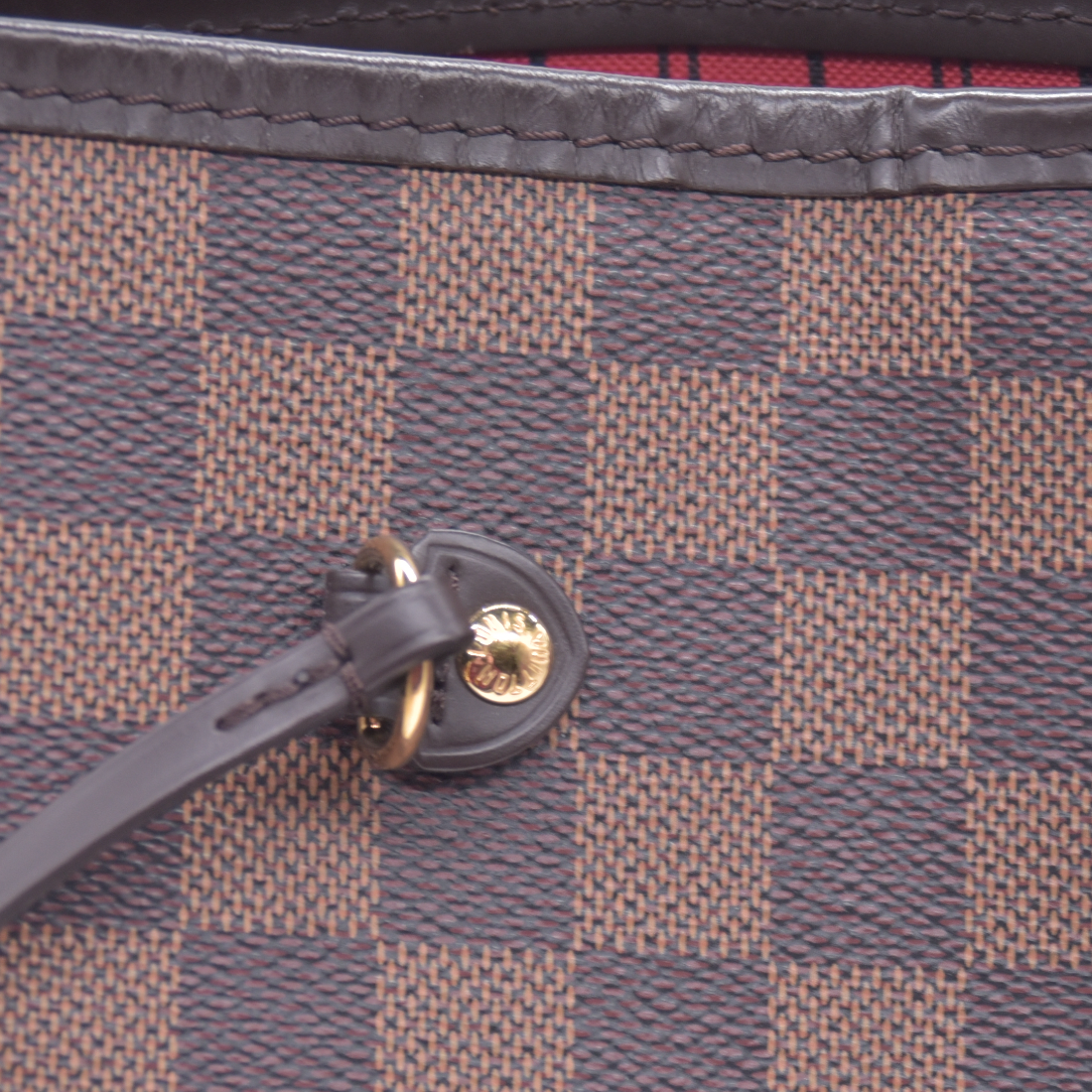 $2310 USA 2019 Louis Vuitton Damier Ebene Neverfull GM with Pouch 10021271 SD4119
