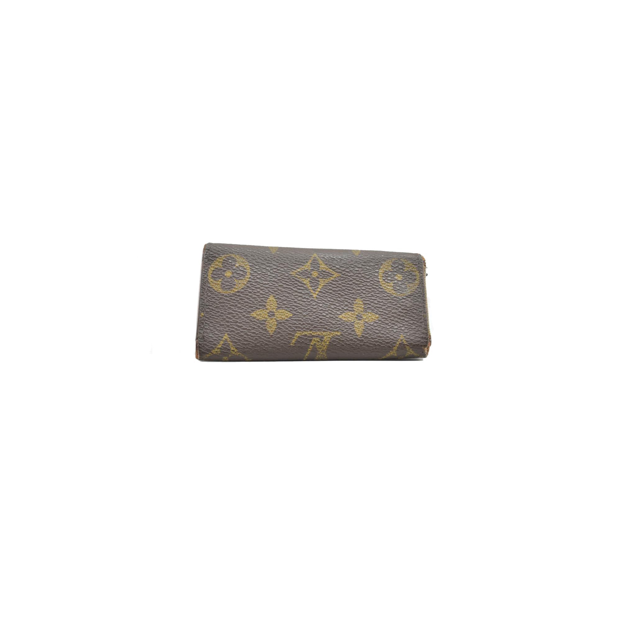 $345 Louis Vuitton Monogram Multicles 4 Ring Key Case Brown SD0916