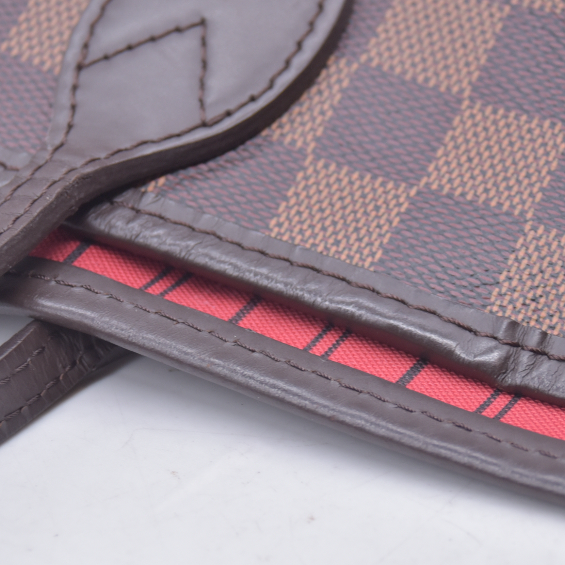 $2310 USA 2019 Louis Vuitton Damier Ebene Neverfull GM with Pouch 10021271 SD4119