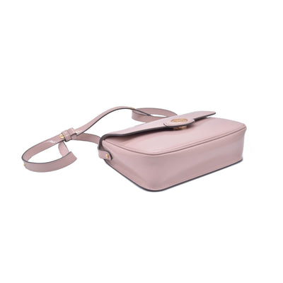 $420 Tory Burch Robinson Spazzolato Convertible Shoulder Bag Primrose CONSIGNMENT