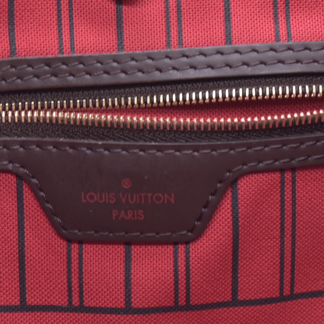 $2310 USA 2019 Louis Vuitton Damier Ebene Neverfull GM with Pouch 10021271 SD4119