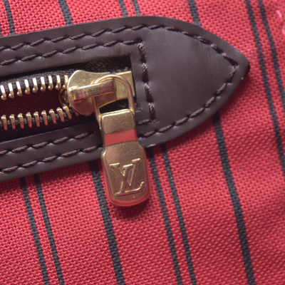 $2310 USA 2019 Louis Vuitton Damier Ebene Neverfull GM with Pouch 10021271 SD4119
