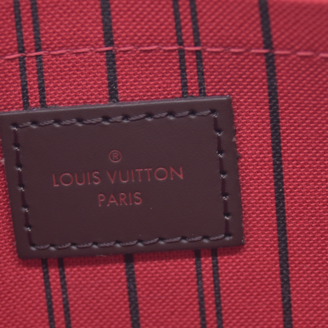 $2310 USA 2019 Louis Vuitton Damier Ebene Neverfull GM with Pouch 10021271 SD4119