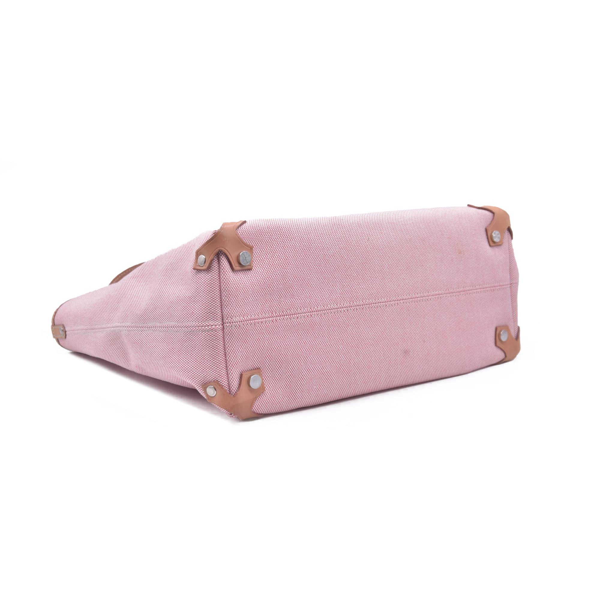 Burberry Blue Label Pink Canvas Tote Bag CONSIGNMENT