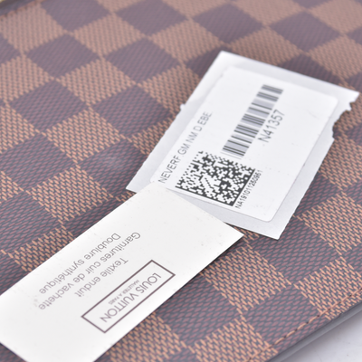 $2310 USA 2019 Louis Vuitton Damier Ebene Neverfull GM with Pouch 10021271 SD4119