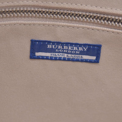 Burberry Blue Label Pink Canvas Tote Bag CONSIGNMENT