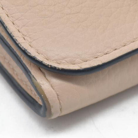 $495 Chloe Alphabet Leather Bifold Long Wallet