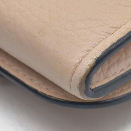 $495 Chloe Alphabet Leather Bifold Long Wallet